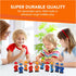 FUNERICA 10-Set Toy People Figures - Bendable Fireman, Police, Construction Workers, Community Helpers, Play Little People Toys Figurines Dollhous...