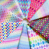 Shalun Heart Faux Leather Glitter PU Canvas Sheets 8x12inch Shiny Colorful Rainbow Printed Quilt Sewing Fabric Charm Pack for Applique Patches Cra...