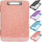 Glitter Clipboard with Storage,Storage Clipboard with Pen Holder,A4 Binder Clip Boards 8.5x11 with Low Profile Clip,Side Opening Sparkle Clipboard...