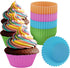 Bakerpan Silicone Muffin Cups - Reusable Cupcake Liners for Baking - Set of 24 Silicone Cupcake Molds - Premium Reusable Liners for Baking...
