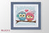 Cross Stitch Kit Luca-S - Two Cute Owls B1400...