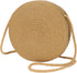 Womens Small Round Straw Crossbody Bag Beach Shoulder Bag Handbag Purse for Summer...