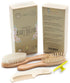 Baby Hair Brush and Comb Set for Newborn Wooden 4 Piece Soft Bristle Baby Brush and Comb Set for Newborn Girl Boy and Toddler Soft Cradle Cap New ...