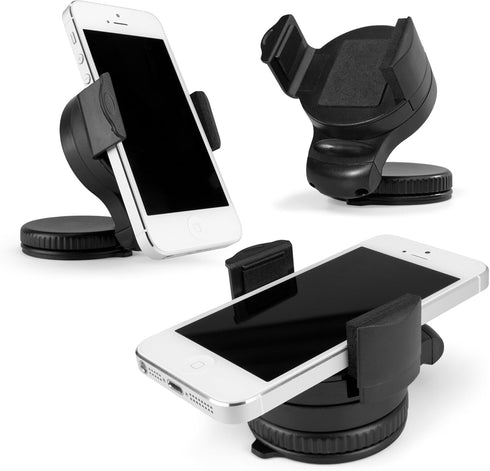 BoxWave TinyMount - Universal Windshield Dashboard Car Mount, Fully Adjustable, 360 Degree Rotatable Windshield Car Mount Holder for Smartphones -...