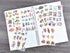 12 Sheets Food Drink Dessert Fruits Snacks Ice Cream Washi Sticker Set DIY Craft Label for Scrapbooking Journaling Collage Card Making Kids Adults...
