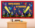 Super Themed Hero Bulletin Board Decoration Set DIY Photo Crafts Hero Themed Bulletin Board Borders Super Themed Hero Paper Cutouts Super Themed H...