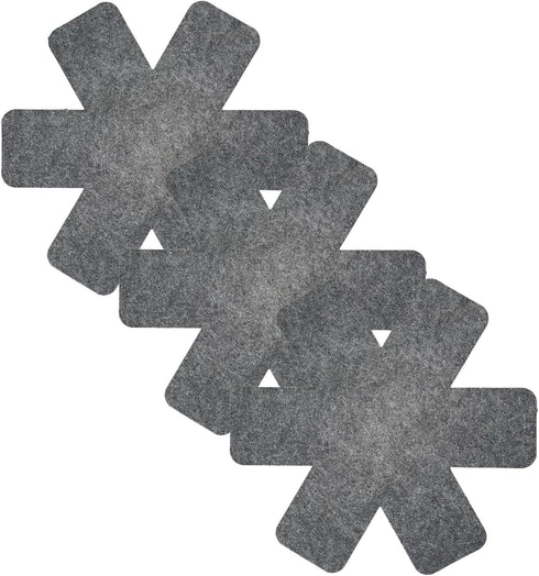 VHD Felt Pot and Pan Protectors - Set of 3, Pot Dividers Pads, Stacking Pan Protectors, Pan Separators, Bowl & Plate Separators, Pads for Protecti...