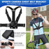 Head Strap Mount Chest Mount Harness for gopro Hero 11,10,9,8,7 Action Camera Motorcycle Helmet Chin Strap Mount Set for gopro Accessories Kit...