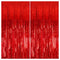 KatchOn, XtraLarge Red Streamers - 3.2x8 Feet, Pack of 2 | Red Backdrop for Wedding, Anniversary, Bachelorette, Birthday Decorations | Foil Fringe...