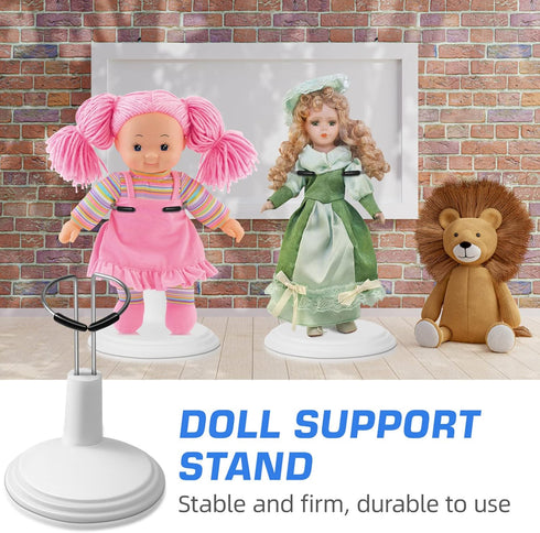 TOYANDONA 4 Pcs Action Figure Stand, Doll Stands Display Holder, Adjustable Doll Bracket Support for 6-8 Inches Dolls, Creative Bear Stand for Hom...