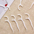 100 PCS White Dental Floss Picks Clean Floss Picks Toothpicks Oral Care Floss...