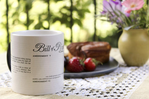The Unemployed Philosophers Guild Color Changing Disappearing Civil Liberties Mug - Hot Coffee Transforms the Bill of Rights, Comes in Gift Box, 1...