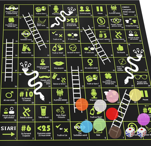 Board Game Mat for Adults, Adult Drinking Game for Parties...