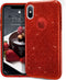 MATEPROX Compatible with iPhone Xs case,Compatible with iPhone X Glitter Bling Sparkle Cute Girls Women Protective Christmas Case -Red...