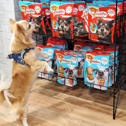 Fun Pet Group: PB Bombitas - 7oz - Fun Treats For SM-Med Dogs, Peanut Butter - Divertidos Premios Para Perros Pequeños-Medianos, Mantequilla de Ma...