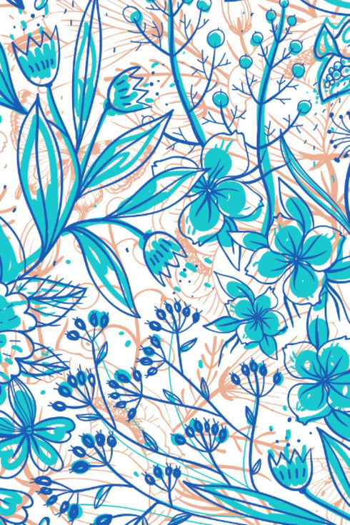Art Sketchbook, 6x9, Notebook/Journal for Drawing, Writing, Painting, Sketching or Doodling, 140 Pages, Pretty Flower Cover...