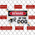 SmartSign Beware of Dog Sign - German Shepherd Signs for Fence/Wall | 10 x 14 Inches, Reflective Aluminum Metal, Dangerous Dog Warning...
