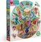 eeBoo: Piece and Love Crazy Bug Bouquet 500 Piece Round Jigsaw Puzzle, Jigsaw Puzzle for Adults and Families, includes Glossy and Sturdy Pieces...