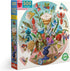 eeBoo: Piece and Love Crazy Bug Bouquet 500 Piece Round Jigsaw Puzzle, Jigsaw Puzzle for Adults and Families, includes Glossy and Sturdy Pieces...