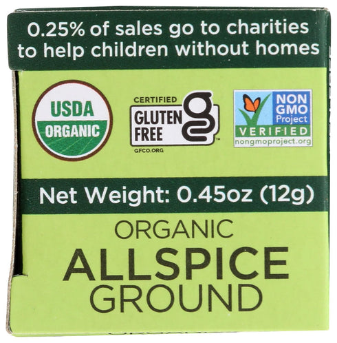 Spicely Organic Allspice Powder 0.45 Ounce ecoBox Certified Gluten-Free...