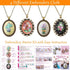 4 Packs Embroidery Kit for Beginners, Shynek 26 Pcs Mini Cross Stitch Kits includes Stamped Embroidery Clothes with Flowers Pattern Embroidery Nec...