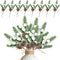 White Christmas Berries Floral Pine Cones Christmas Artificial Pine Branches Evergreen Branch Berries for Decoration DIY Christmas Craft Wreath De...