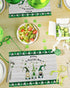 St. Patrick's Day Placemats Set of 6, Funny Irish Gnome Elf Hold Horseshoe Heat Resistant Placemat Waterproof Table Mats, Farm Wood Board Texture ...