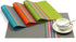 SHACOS Placemats Set of 4 Colorful Woven Vinyl Place Mats for Dining Table Reversible PVC Heat Resistant Table Mats (4, Multicolor)...