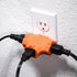 Kingman Orange 3-Outlet Heavy Duty Plug Adapter Grounded Power Tap (1 Pack) 125V / 15A / 1875W...