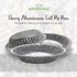 KitchenDance Disposable Aluminum Foil Mini Pie Pan - 6 Inches Round Aluminum Foil Baking Pan Perfect for Pies and Quiches - Aluminum Pie Pans for ...