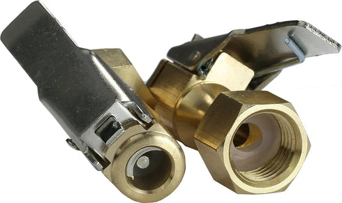 EPAuto 2 Pack Closed Flow Straight Lock-On Air Chuck with Clip, for Tire Inflator...