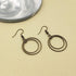 70pcs Round Earring Circle Earrings Beading Hoop Earring Finding Round Beading Hoop Earrings Bulk Earrings Pendant for DIY Craft,Earring Necklace,...