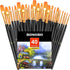 BOSOBO Paint Brushes Set, 4 Pack 40 Pcs Round Pointed Tip Paintbrushes Nylon Hair Artist Acrylic Paint Brushes for Acrylic Oil Watercolor, Face Na...