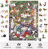 Wooden Puzzles Jigsaw Puzzles 119pcs DIY Puzzle for Adults and Kids Cat Puzzles-Gift for Christmas, Home Decorations, and Mindful Play 5.9 * 8.3 I...