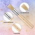 6 Pieces Wooden Bristle Stencil Brushes Set, Multi Size Bristle Painting Brushes Wooden Handle Stencil Brushes for Acrylic Oil Watercolor Painting...