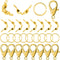 450 Pieces Jewelry Making Accessories Set Includes 200 Pieces Open Jump Ring Connectors 200 Pieces Bead Tips Knot Covers and 50 Pieces Lobster Cla...