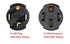 ONETAK NEMA 14-30P to 14-50R Compact 120V/240V 30 Amp 4 Prong Male Plug to 50 Amp 4 Prong Female Receptacle Generator Welder Dryer RV EV Charger C...