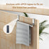 Stainless Steel Over Door Towel Rack Bar Holders for Universal Fit on Over Cabinet Cupboard Doors 2 Pack (Sliver)...