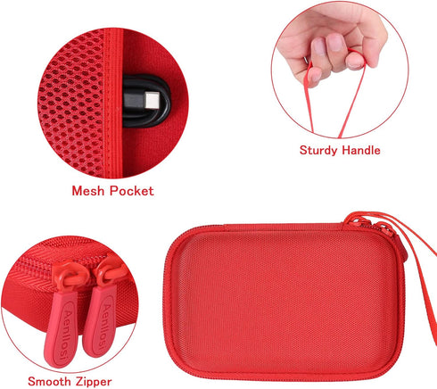 Aenllosi Hard Carrying Case Replacement for UCOMX Nano 3 in 1 Foldable Wireless Charging Station (Red,Case Only)...