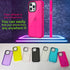 Neon Clear Case Cute Retro Vibrant Design Phone Cases for Women 80s Accessories,Camera Protector Cover Soft Silicone Shockproof Protective Case fo...