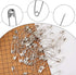 60pcs Curved Safety Pins, 1.50 Inch Safety Pins Sewing Quilting Basting Pins Bent Safety Pins Accessories for Crafting Quilting Knitting Sewing (S...