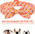 Fall Boy Dog Collar Bow Tie, Orange Striped Plaid Male Dog Collar with Safety Metal Buckle Adjustable Big Collars for Small Medium Large Dog,X-Lar...