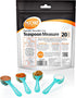 Plastic Measuring Spoons, Fits in Jar, Good for Formula, Coffee, Pet Food - 5 ml - 1 Teaspoon Mesure (20)...