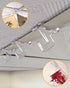 NACETURE Clear Drop Ceiling Hooks Classroom Decorations - 12 Pack Polycarbonate Ceiling Hanger Hooks for Hanging Track Clip on Suspended Ceiling T...