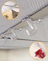 NACETURE 25 Pack Clear Drop Ceiling Hooks Classroom Decorations - Polycarbonate Ceiling Hanger Hooks for Hanging Track Clip on Suspended Ceiling T...