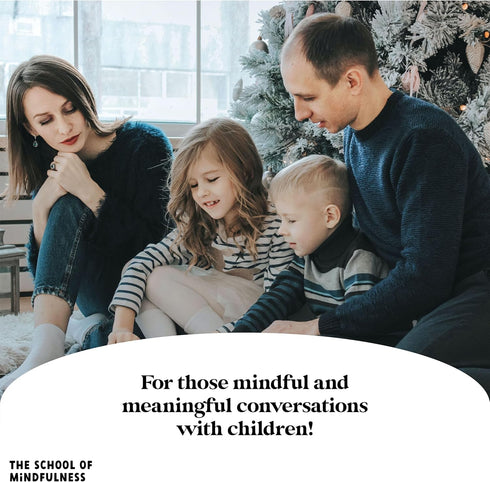 The School of Mindfulness- Mindfulness Game for Kids: Mindful Talk Cards for Children and Parents- for Authentic and Meaningful Conversations…...