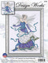 Design Works Crafts Ice Fairy Counted Cross Stitch Kit, Blue, Purple, White...