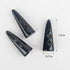 AUEAR, 10 Pack Black Resin Toggle Buttons Horn Tooth Shape Two Holes for Sewing DIY Accessories...