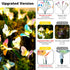 Solar Garden Lights, 2 Pack Butterfly Solar Lights Outdoor with Glowing Wings, Waterproof Solar Lights for Outside, Sway by Wind, Decor for Garden...