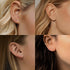 2 Pairs 925 Sterling Silver Flat Back Earrings for Women Dainty Gold CZ Flatback Cartilage Earring Small Helix Tragus Multiple Piercing Jewelry...